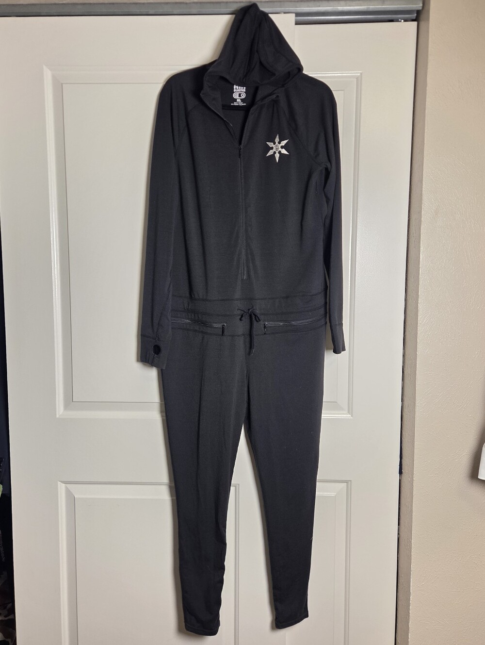 Airblaster Classic Ninja Suit Hoodie XL Black Thumb Holes Base Layer 350 Hip Zip